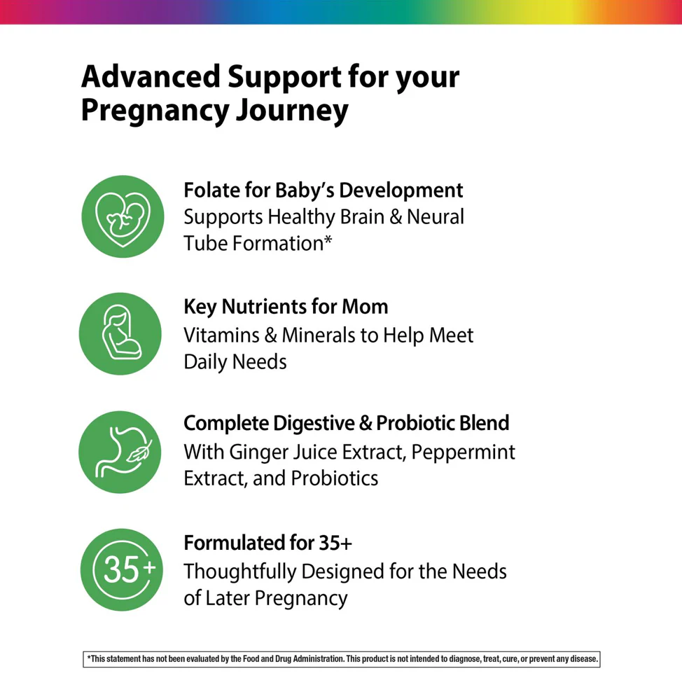35+ Mom & Baby + Real Food Nutrients, 60 Caplets - Image 3