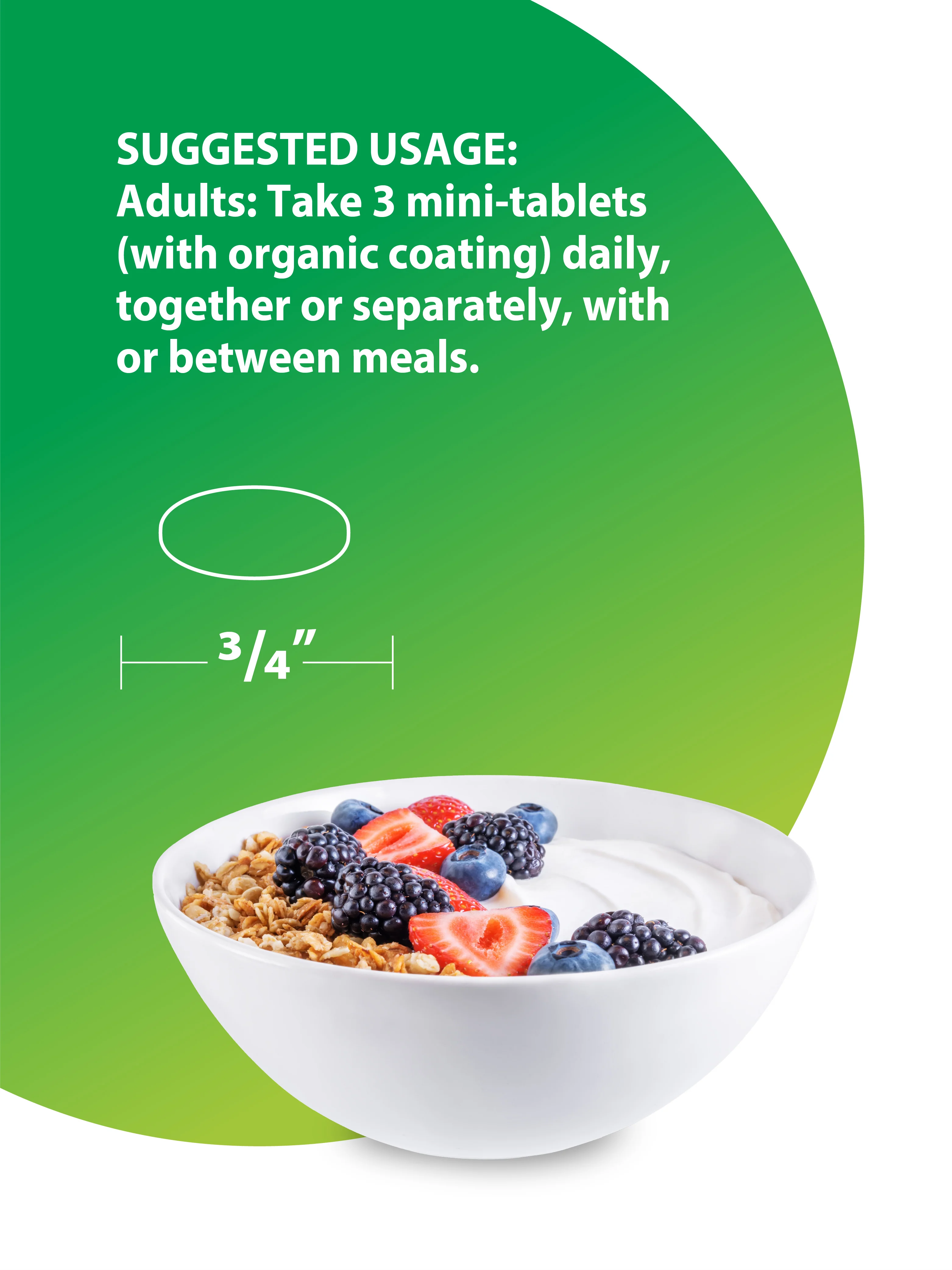 50+ Mini-Tablet plus Real Food Nutrients, 180 Vegan Tablets - Image 5