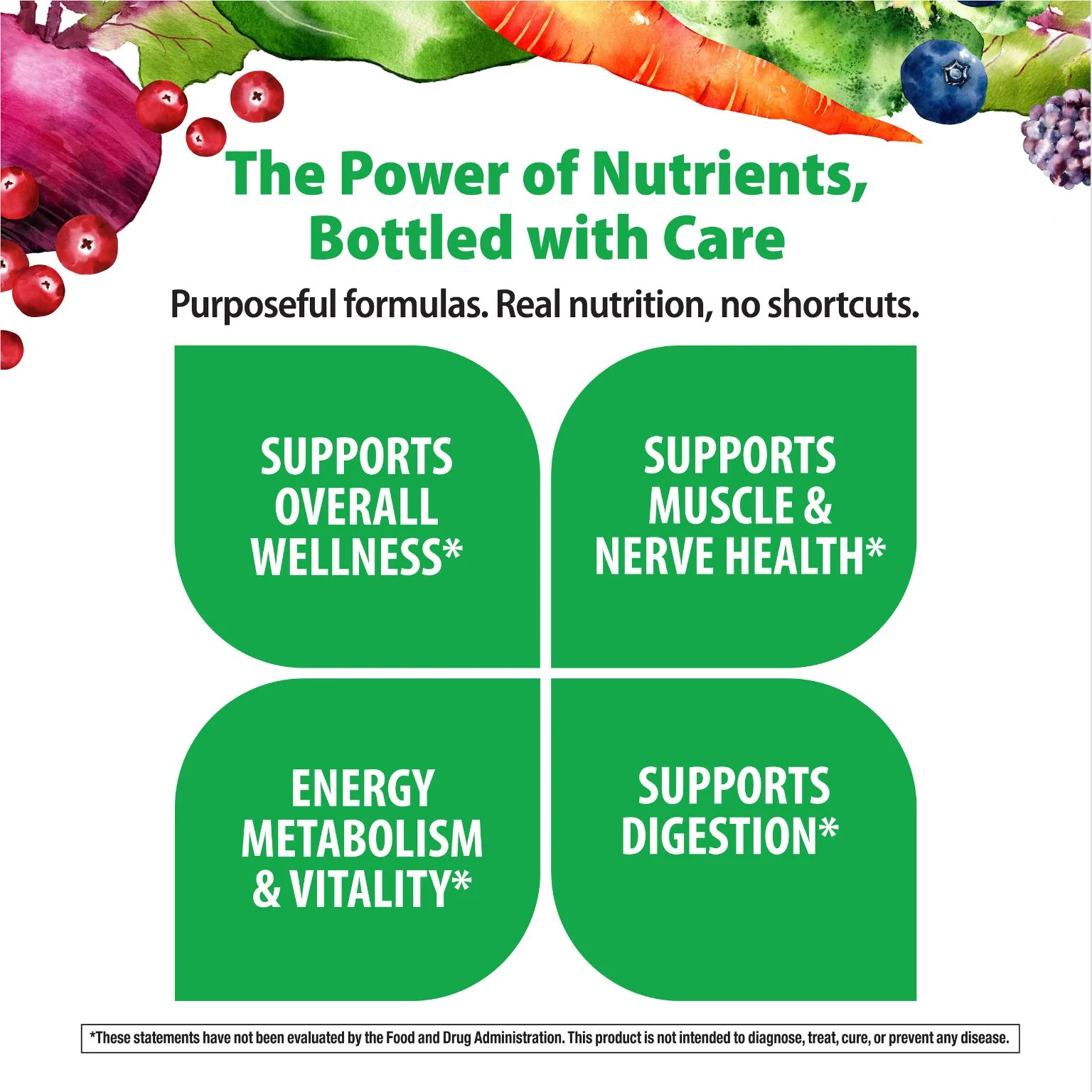 Men's One 50+ plus Real Food Nutrients, 120 Vegetarian Caplets - Image 4