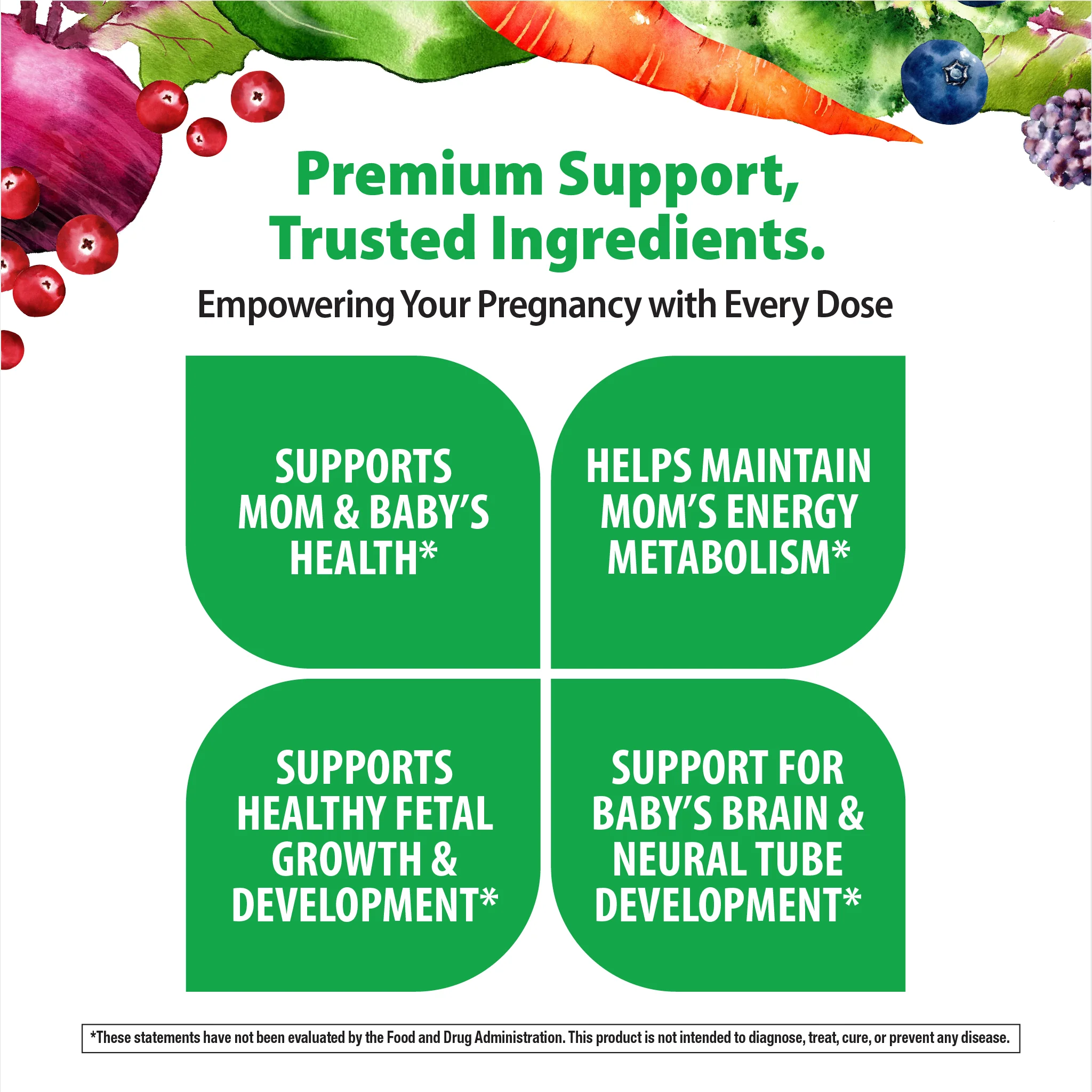 Prenatal One + Real Food Nutrients, 150 Vegan Caplets - Image 4