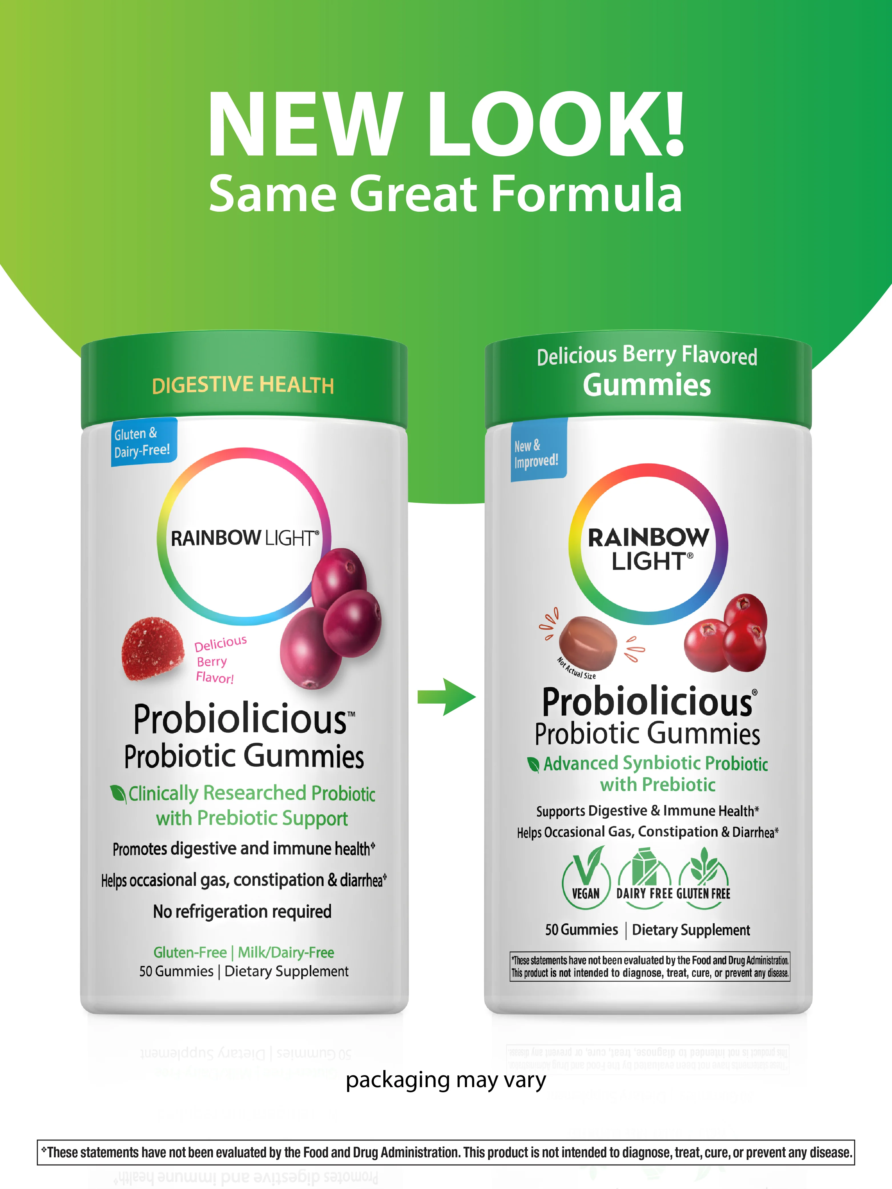 Probiolicious Probiotic Gummies Berry Flavor, 50 Vegan Gummies - Image 3