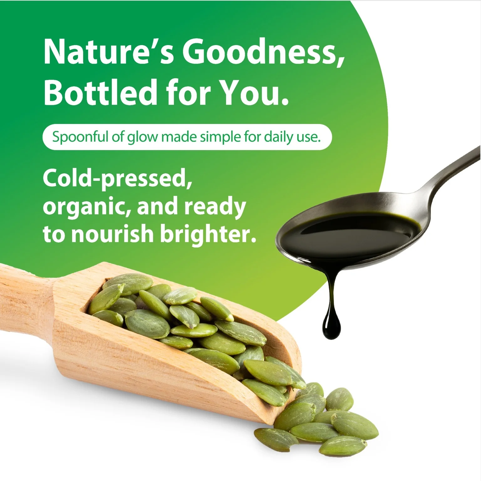Pumpkin Seed Oil Cold Pressed (Organic), 16 fl oz (473 mL) Liquid - Image 4
