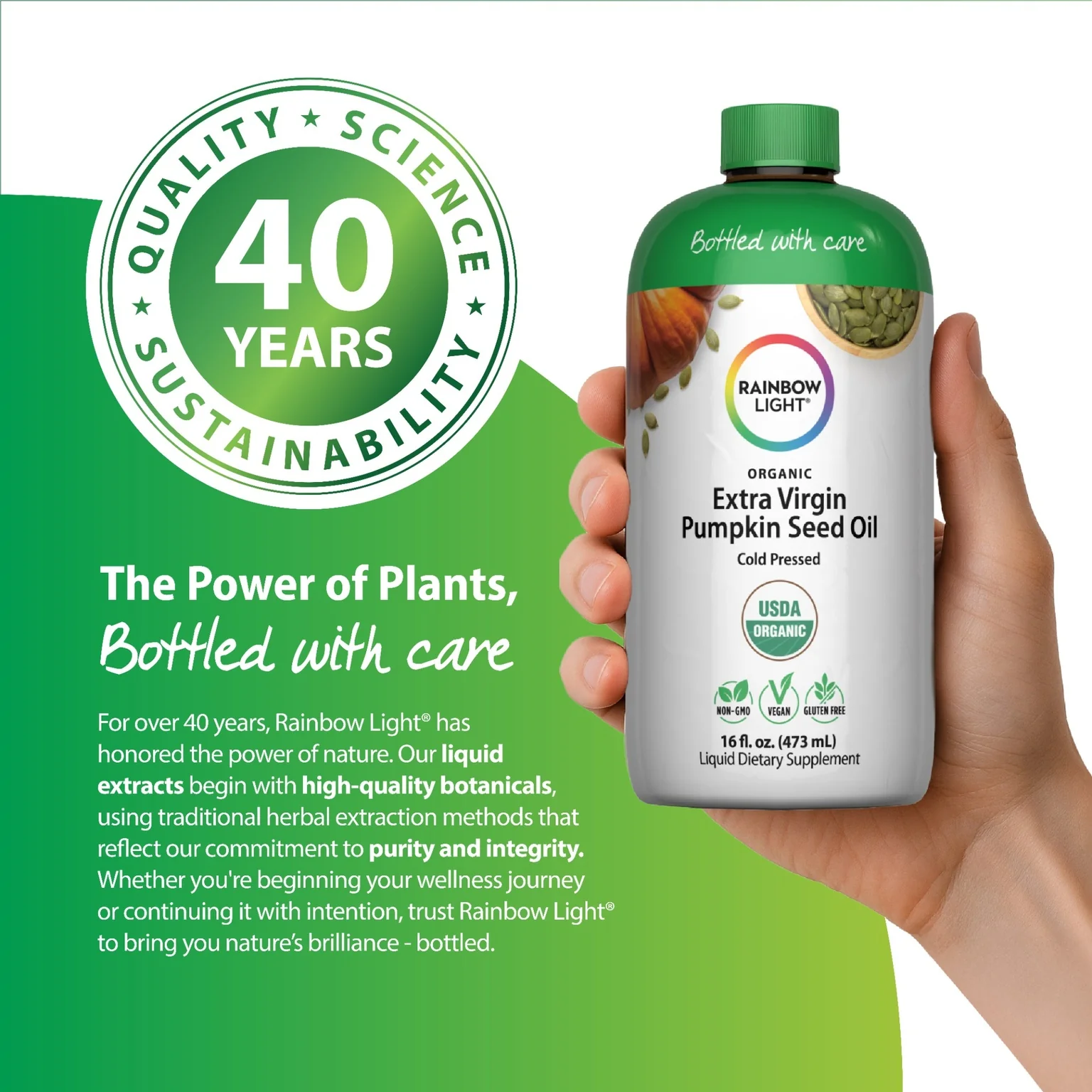 Pumpkin Seed Oil Cold Pressed (Organic), 16 fl oz (473 mL) Liquid - Image 6