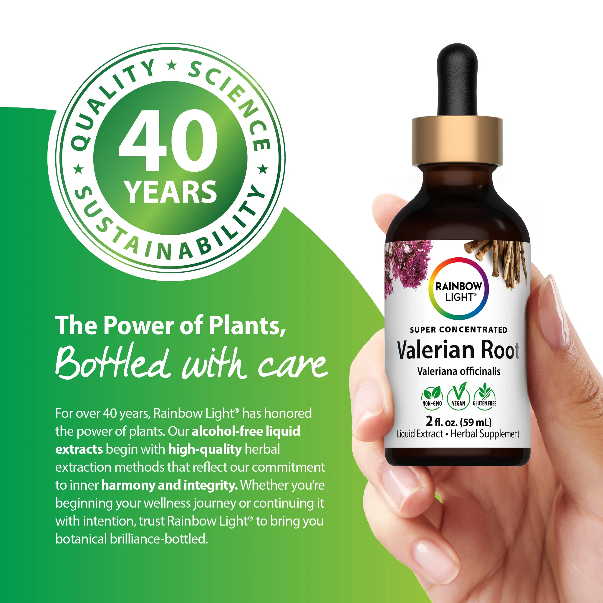Valerian Root Liquid Herbal Extract Alcohol Free, 2 fl oz (59 mL) Liquid - Image 6