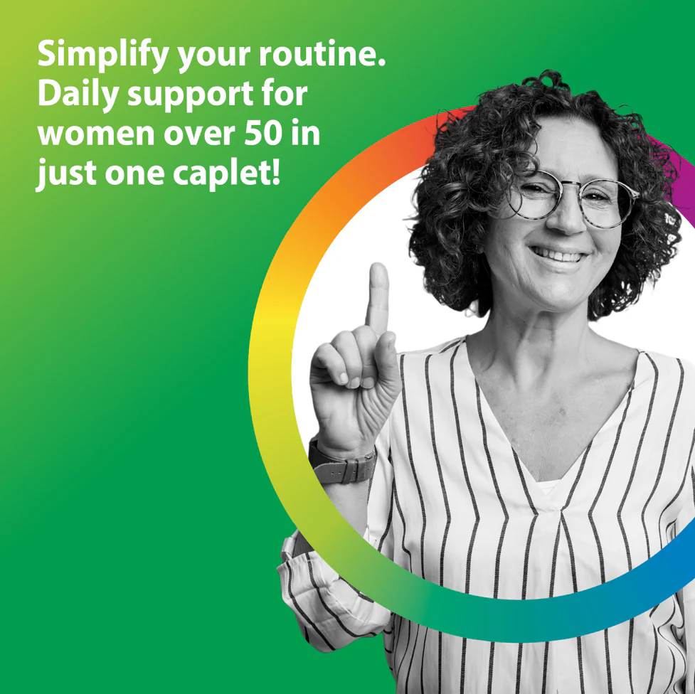 Women's One 50+ plus Real Food Nutrients, 150 Vegetarian Caplets - Image 6